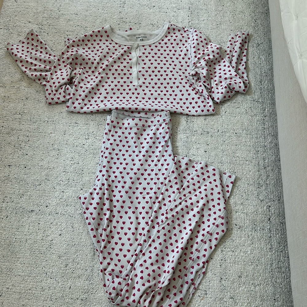 Pink heart roller rabbits size xs